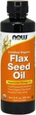 Flax Seed Oil 12 Oz (인증 유기농 비 GE) - NOW 식품