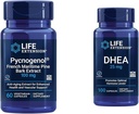 Life Extension French Maritime Pine Bark Extract with DHEA Hormone Balance - 60 Kapsule Pycnogenol & 100 Kapsule DHEA 25mg