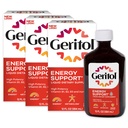 Geritol Liquid Vitamin and Iron Supplement, Energy Support Vitamins, Contains High Potency B-Vitamins and Iron, Easy to Swallow, No Artificial Sweeteners, Non-GMO, 12 Oz (Pack of 3)