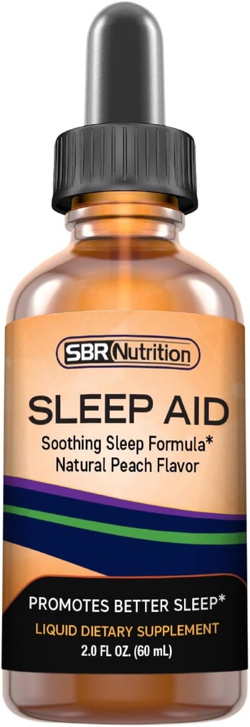 Natural Sleep Aid Liquid Kaps s 5 mg melatoninu 124; Suntheanin, Heřmánek, GABA, Wellness Formule 124; Soothing Extra Strength Sublingual Supplementary Supplementary Supports Sleepless, Jet Lag Suppless 124; 2 fl oz