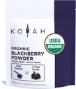 KOYAH - BlackBerry orgánico: 30 porcións (1 Scoop = 1/4 Cup Fresh): Freeze-Dried, Whole-Berry Powder, Raw