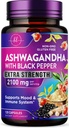 Ashwagandha Supplements for Women - Max Absorption with Black Pepper Extract - Extra Strength Ashwagandha Capsules with Plant Powder & Root Extract - Non-GMO, USA Bottled - 120 Vegetarian Capsules