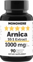 MONOHERB Arnica Extract 1000 mg - 90 Vegetariánske kapsuly