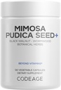 Codeage Organic Mimosa Puidica capsues - Mimosa Puidica เมล็ดพันธุ์ Supplement - Black Voluts, Colves, Vidanga, Nem, ไบโอพีรี – ทั้งหมดอยู่ในหนึ่ง - Sensiative Pieles - Non-GMO และ เวก้า - 120 Capsuls
