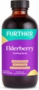 Forely Food Elderberry Syrup for Immuun Support, Sambucus Elderberry Supplement, Daily Herbal Immune System Tuki lapsille ja aikuisille, Gluteeniton (8 Fl oz Elderberry rauhoittava Syrup)