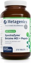 Metagenics SpectraZyme Betaine HCI + Pepsin - Supports Stomach Health & Aids in Digestion* - with Betaine HCl & Pepsin - Proteolytic Digestive Enzyme* - Non-GMO - 135 Servings - 270 Tablets