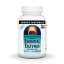Source Naturals Essential Enzymes 500mg Bio-Aligned Multiple Enzyme Supplement Herbal Defense for Digestion, Gas, Constipation & Bloating Relief - Supports Immune System* - 120 Vegetarian Capsules