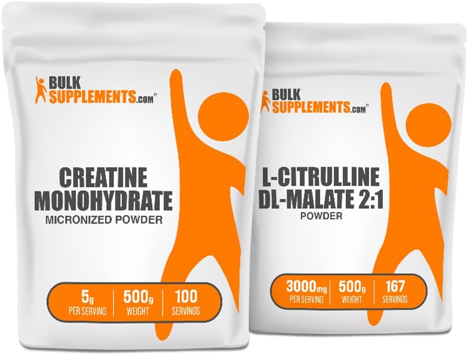 BulkSuplementos Creatina 500g + Citrulina Malate 500g Bundle