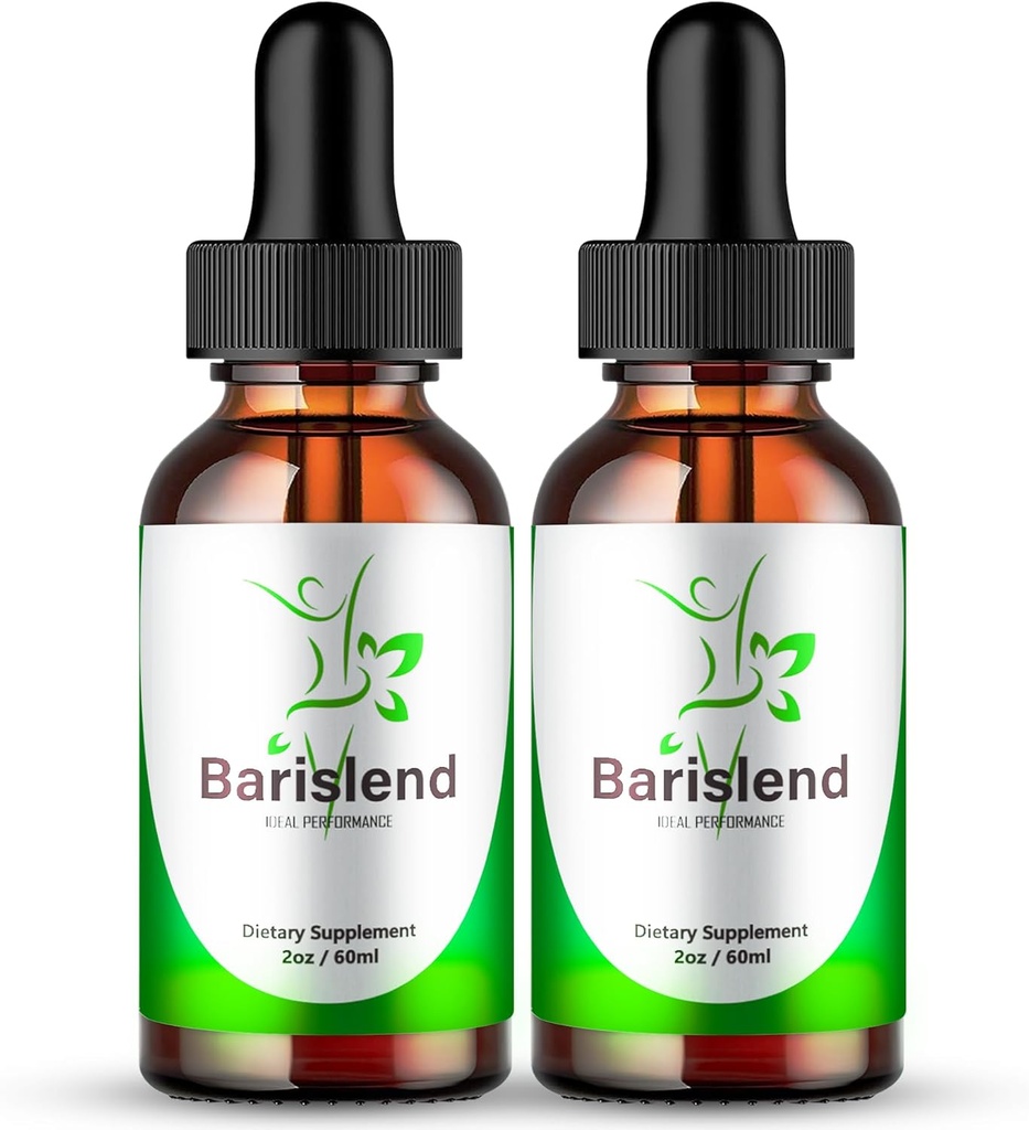 Barislend drops, Barislend supplement Premium Liquid drops, Barislends Advanced Formula drops - Maximum Strength, Official Barislend Liquid drops, Bari Slend All Natural Support Reviews (2 Pack)