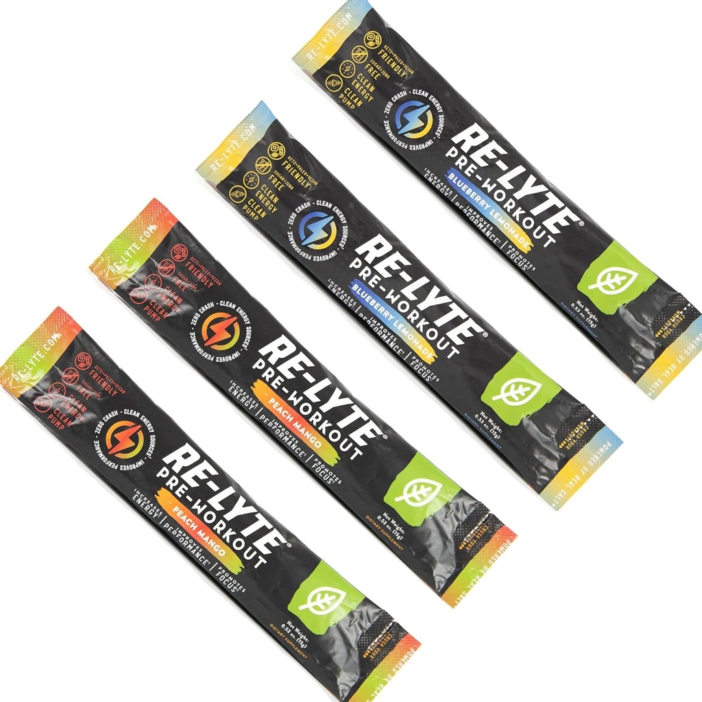 Redmond Re-Lyte pre-Workout Drink Mix, Vzorkovacie balenie, 4 tyčinky
