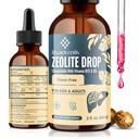 Itharoventis Zeolite Drops for Kids and Adults, Zeolite Clinoptilolite Liquid with Methyl Vitamin B12 & D3 for Gut & Speech, Immune, Bone, Energy, Monk Fruit Flavor, 2 Fl Oz