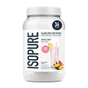 Isopure Clear Whey Isolate Protein Powder, Lactose Free, Gluten Free, Naturally Flavored, Tropical Punch, 20g Protein Per Serving, 1.9 Lbs, 36 Servings (Packaging May Vary)