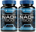 WELLNESS LABSRX Liposomal NAD Supplement, 1500mg - NAD Resveratrol Supplement for Women and Men, NAD+ Support Cellular Health, Energy & Anti Aging - 2 Pack