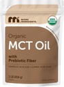 Micro Ingredients Organic MCT Oil Powder with Prebiotic Fiber,1 Pound (16 Ounce) | C8 MCT Oil for Coffee Creamer | No GMOs, Keto Diet, Vegan