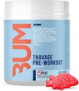 RAW Pre Workout Powder, Thavage (5 τύρφη, κόκκινη κοιλιά) - Chris Bumstead Sports συμπλήρωμα διατροφής για άνδρες & γυναίκες - Cbum Pre προπόνηση για την προπόνηση, ενυδάτωση, ψυχική εστίαση & ενέργεια - 40 υπηρεσίες