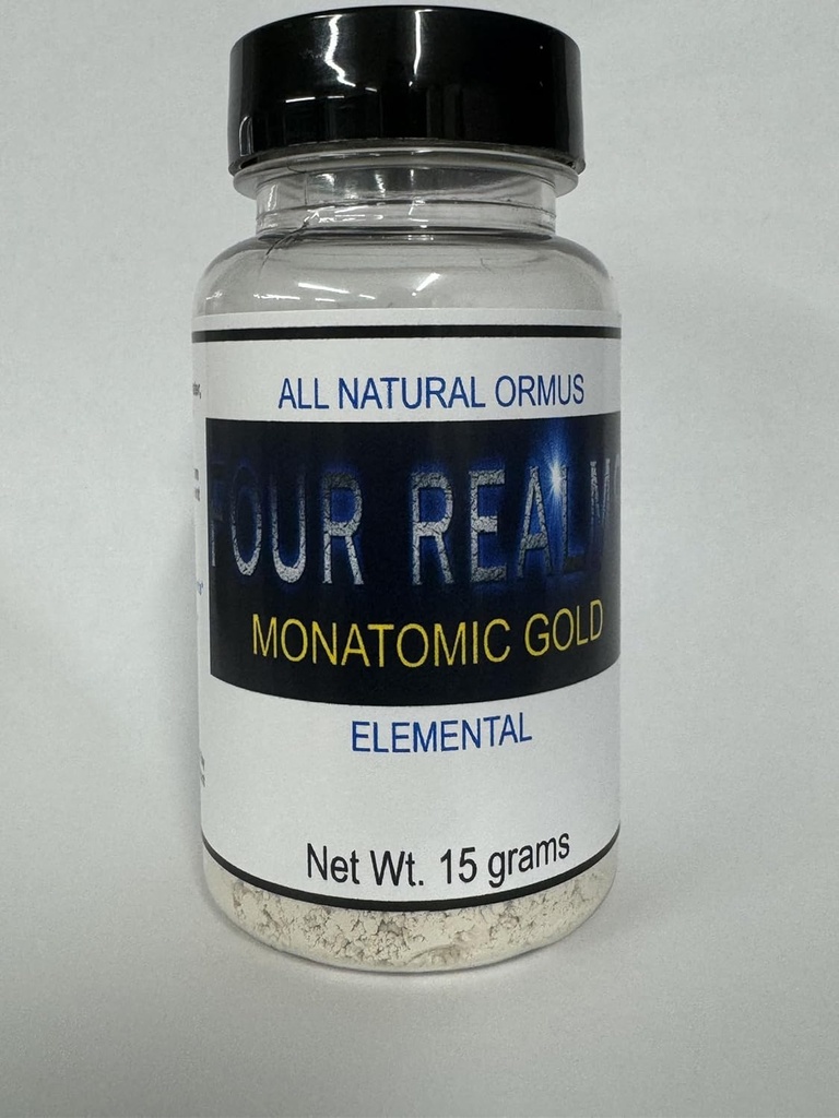 Čtyři říše Monoatomic Gold Monoatomic Elixir 15 Grams - Ormus - Orme, Koloidní - Nulová sůl nebo Fillers