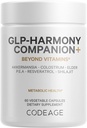 Codeage GLP-Harmony Companion+ dodatek - GLP-1 Agonistična podpora - Lion's Mane, Pea, Colostrum, Shilajit, Akkermansia, Starejši, Citrus Bioflavonoidi, Brokoli, Resveratrol - Non-GMO - 60 kapsul
