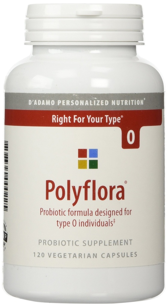 D'Adamo Personalized Nutrition Polyflora O, 120 Count