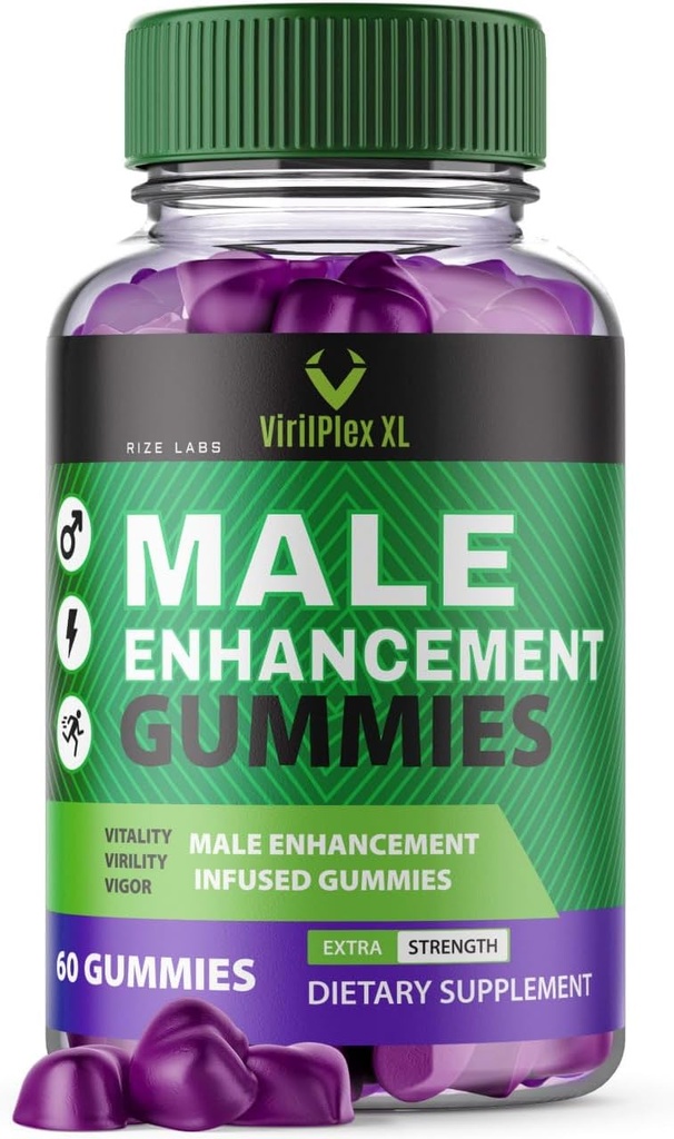 VirilPlex XL Gumies de performanta masculina, Formula Premium pentru sanatate si binefacere, VirilPlex XL pentru barbati Gummys pentru a oferi beneficii de performanta maxima, VirilPlexXL Gomitas (60 Gumies)