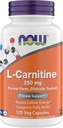 Nu Supplementen, L-Carnitine 250 mg, Zuiverste Vorm*, Aminozuur*, Fitness Ondersteuning*, Metabole Ondersteuning 120 Vegetarische Capsules, Glutenvrij, Veganistisch, Kosher, Non-GMO