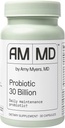 A Amy Myers MD Probiotics 30 Billion CFU - Supports Digestive Health, Gut Microbiome &apos; Immune Function - 14 Strains - Dairy-Free, Gluten-Free - 30 Capsules (30 Servings)