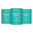 Friska Women’s Daily Gut Support - Pre/Post Meal, Digestive Enzymes, Probiotic DE111 for Bloating & Digestive Balance, Vitamin D, Cranberry & Biotin for Hair, Nail & Urinary Health, 90 Capsules