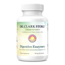 Dr. Clark Digestive Enzymes Supplement 700mg, 50 Gelatin Capsules, Promotes Digestive Health & Gut Function