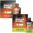 Frog Fuel Ultra & Ultra Energized Pre Workout Shot Bundle s 1500mg Beta Alanin, Electrolytes 8g Protein Nano- Hydrolyzed Grass Fed Collagen, 10g Carbs, Berry, 1.2 oz Packets, 48 Pack