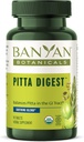 Banyan Botaniks Pitta Digest - Organic Digestive Supplement - Soothing & Calming Digestion Aid rahat Post-Meal təcrübəsi * - 90 Tablet - GMO Sustainably Sourced Vegan