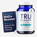 TRU NIAGEN Patented NAD Supplement for Brain Function, Anti Aging & Cell Regeneration, Niagen, 60 300mg Servings | Supports Cellular Energy, Muscle | Nicotinamide Riboside (NR) Take 2 Daily | 1 Bottle