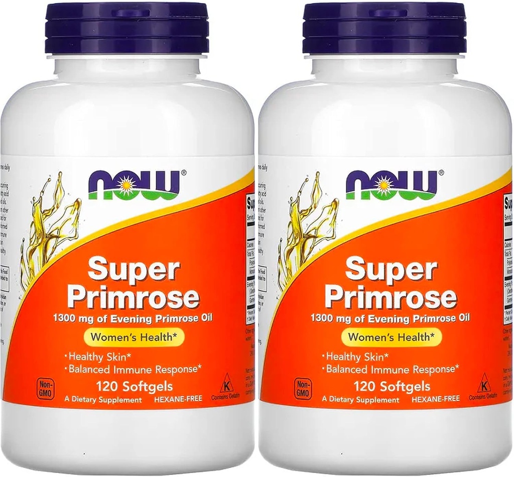 Teraz Foods Super Primrose 1300mg, 120 gélov (Pack of 2)