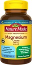 Nature Made Magnesium Citrate 250 mg per annos, Magnesium täydentää miehille ja naisille, tukee lihas, hermo, luu ja sydän, 60 Softgels, 30 päivän tarjonta