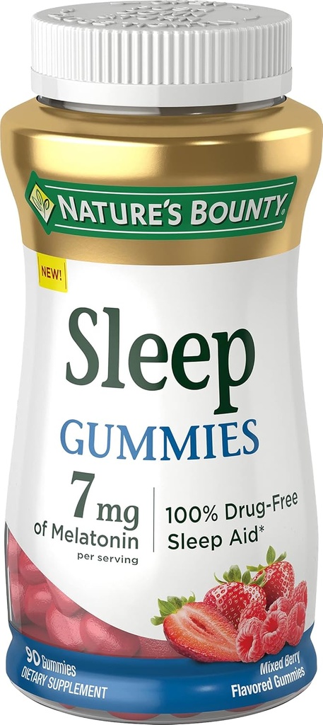 Gummies de sono recompensado da natureza, 90 Conde