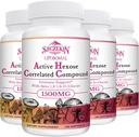 1500mg Liposomal Active Hexose Corerelated Supplement, 480 Soft żele Beta- Glukany z naturalnym Mushroom Extract, System immunologiczny, Wątroba Funkcje, Zachowanie T- Cell & Killer Cell Aktywność