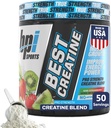 BPI Sport Beste Creatine - Creatine Monohydraat Poeder voor mannen en vrouwen, Himalaya Zout - Kracht, Pomp, Duurzaamheid, Spiergroei, Spierdefinitie, No Bloat - Kiwi Aardbei - 50 Servers - 9.07 Oz