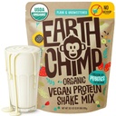 EarthChimp Organic Vegan Protein Powder - with Probiotics - Non GMO, Dairy Free, Non Whey, Plant Based Protein Powder for Women and Men, Gluten Free - 26 Servings 32 Oz (Plain & Unsweetened) No Scoop