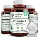 Natuurlijke Nutra Vitamine A 10.000 IE Softgels 