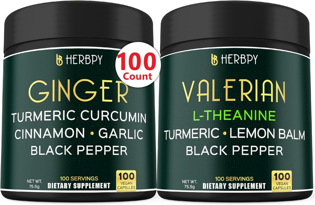 Bundle 5in1 Ginger Supplement & 5in1 Valerian Root Supplement