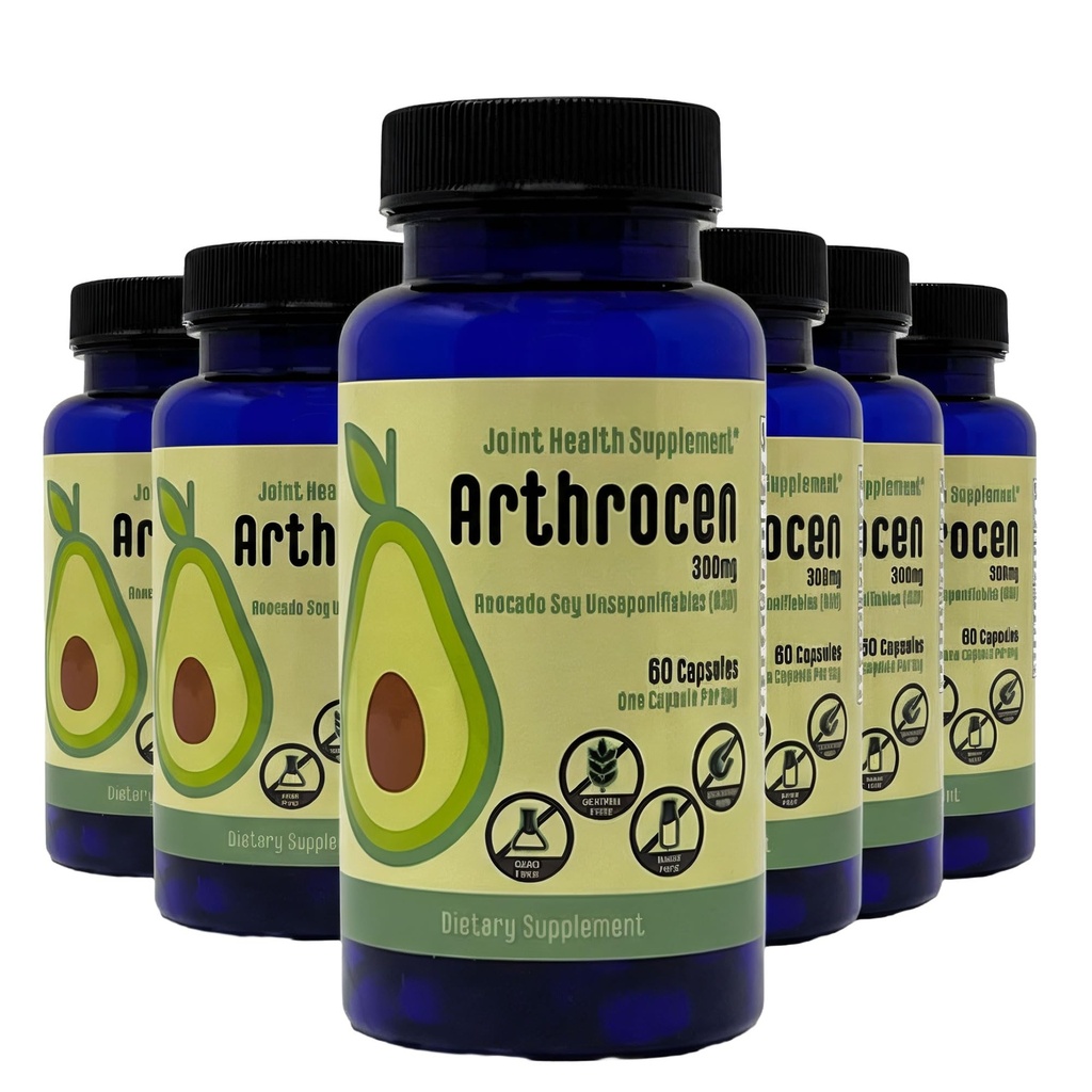 ASU Joint Support Supplement, 300mg Avocado Soy Unsaponifiables, Once Daily | Clinically evaluated ASU formula, 12-month supply, non-GMO, gluten & shellfish free, US Made for everyday joint wellness
