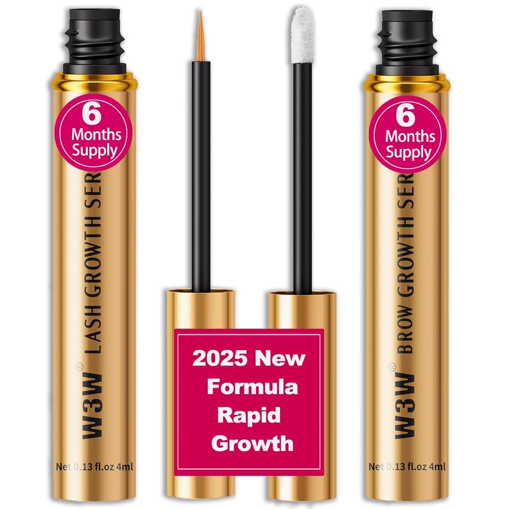Lash Serum & Eyebrow Growth Serum Serum Set, 2025 Upgrade -Rapid Eyelash for Strong,Eyebrow Growth Serum,Natural Ingredients (Upgraded Lash & Brow Serum Seat)