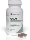 Calm - Natural Stress Relief & Mood Support Supplement - Ashwagandha, Lemon Balm, L-Theanine - 60 cápsulas Vegan (Calm)