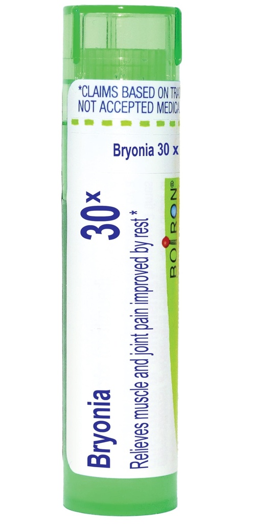 Boiron Bryonia 30X Homeopathic Medicine for Muscle & Joint Pain - 80 Pellets