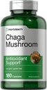 Horbäach Chaga Mushroom Capsules | 180 Pills | Non-GMO & Gluten Free Extract Supplement