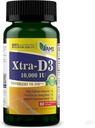 America Medic & Science Xtra D3 Vitamin D 10,000 IU (250 mcg) Cholekalciferol dodatek pro muže a ženy (60 Snadno polykat Softgely) Nejlepší pro kosti, Zdraví srdce, Podpora imunitního systému, Funkce plic