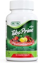 DEVA Tuba Prime Vegan Multivitamin - Integratore dietetico ad alta potenza - Antiossidanti, Frutta e Verdura, Super funghi, Probiotici, Prebiotici, Semi, Erbe - 90 compresse