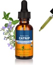 Estratto di liquido di Catnip biologico certificato di Herb Pharm per il supporto di sistema nervoso calmo, 1 Fl Oz