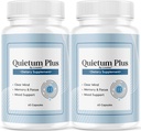 (2 팩) Quietum Plus - 공식 Quietum Plus Advanced Supplement Formula, Original Quietum Plus 리뷰, 건강한 귀를위한 모든 천연 QuietumPlus 고급 공식, 2 개월 동안 120 캡슐