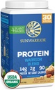 Organisk växtbaserad proteinpulver | Veganiskt proteinpulver med BCAA Aminosyror och hampfrö Pea Blend | Non-GMO Soy Dairy Filler & Gluten Free (Chocolate Peanut Butter, 30 portioner)