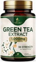 Green Tea Extract 1000mg Per Serving - Standardized 45% EGCG & 98% Polyphenols - 3X Strength Green Tea Pills for Energy, Supports Heart Health, Herbal Supplement, Vegan, Bottled in USA - 60 Capsules