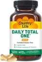 País Vida Daily Total One Multivitamin, Iron Free Un cop el Dia Multivitamin & complex multinomal, Viminades A, C, D, incloent Coenzyme B-Vitamins, ajuda a l'Energia Metabolisme, 60 Vegan Capules